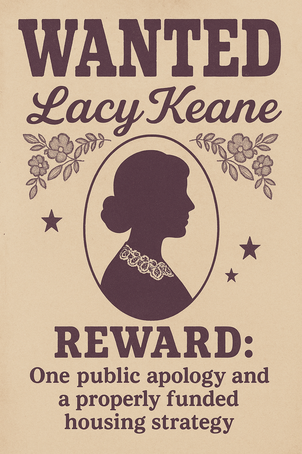 WANTED: Lacy Keane (Apology Edition)