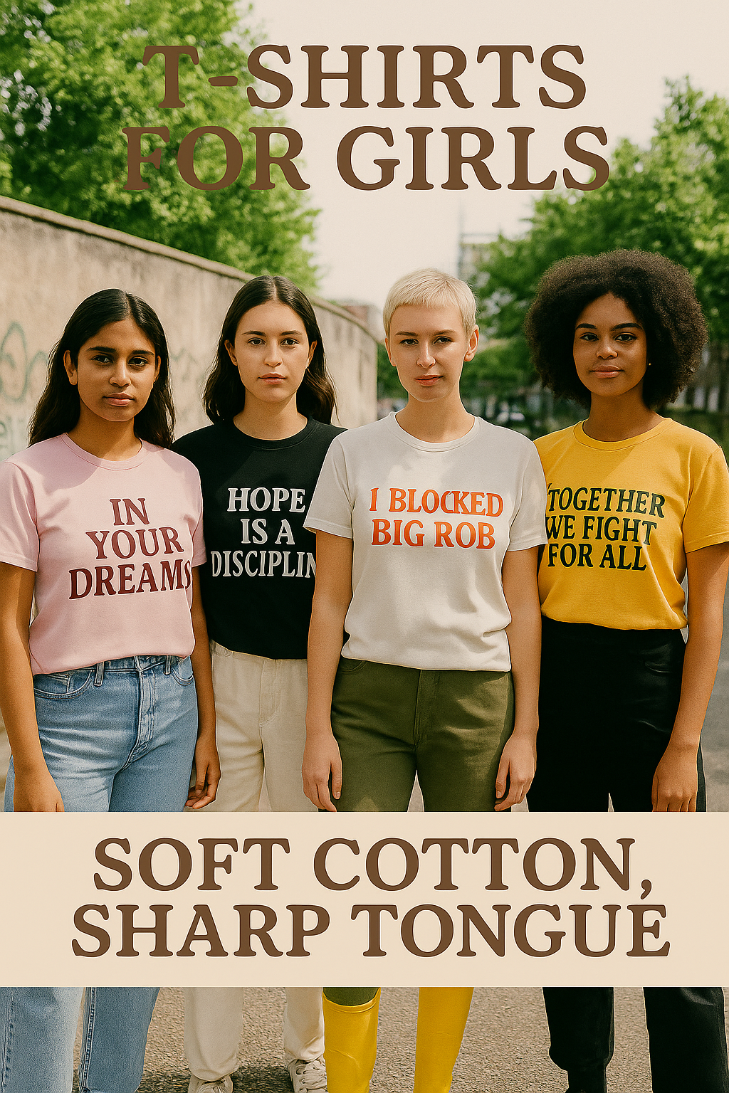 T-Shirts for Girls Who Know Things
Soft fabrics. Sharp minds. And a little chaos on the side.