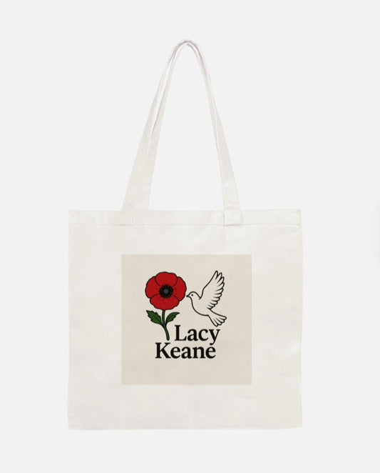 Lacy Keane Tote – Peace, Poppies & Power